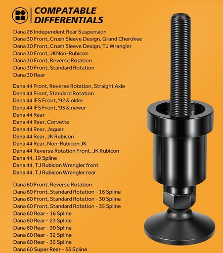 For Dana 30 44 60 Front Differentials Inner Axle Side Seal Installation Tool - Picture 6 of 9