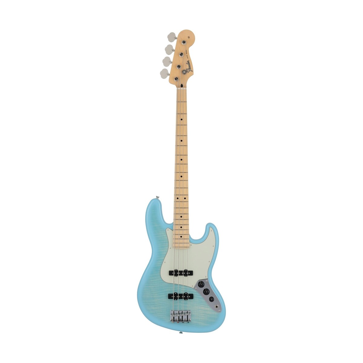 Fender Japan Hybrid II Jazz Bass Guitar, Maple FB, Flame