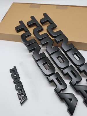 Tundra Emblem Decals 3D Tailgate Letters For 2022-2024 Toyota Tundra - Silver Raised Emblem Inserts Truck Customization Decals - Foto 12