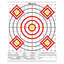 Highwild Paper Targets 24 Pack - 13"X17" High Visibility Gun Shooting Practice