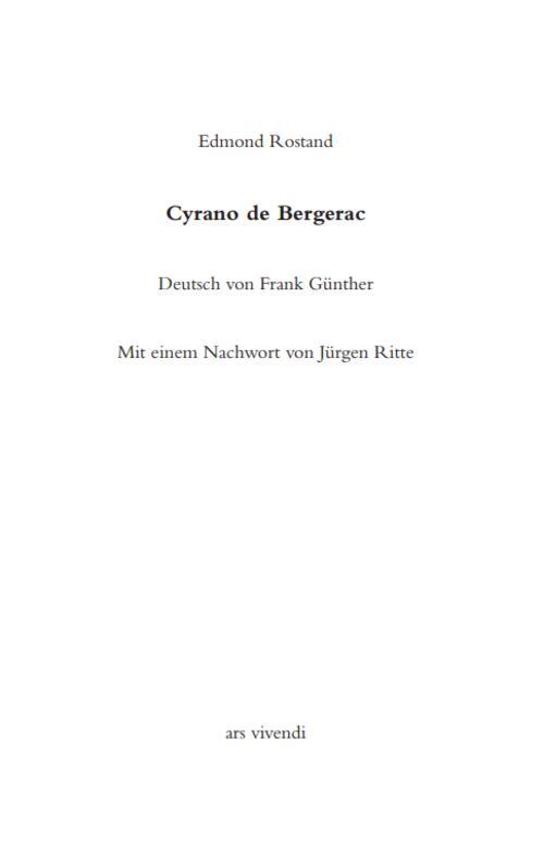 Thumbnail - Edmond Rostand / Cyrano De Bergerac9783747202791