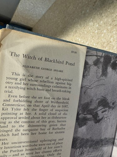 The Witch of Blackbird Pond - Elizabeth George Speare 1958 1st Edition HC $3.00 - Picture 5 of 10