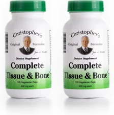 Dr. Christopher'S Complete Tissue and Bone Formula 100 Vegcap, Pack of 2
