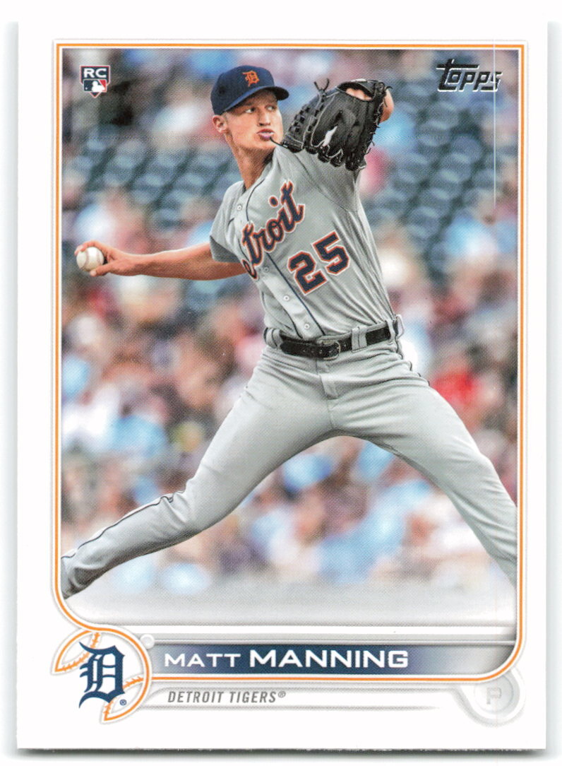 2022 Topps #31 Matt Manning Detroit Tigers RC Rookie Card