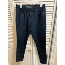 Next Premium Super Soft Pro-Modal 4 Way Stretch Dark Wash Jeans Size UK 14
