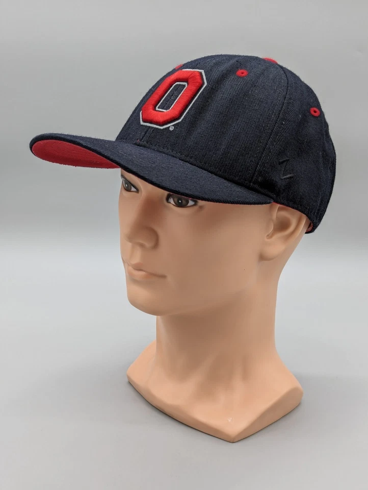 Zephyr College Baseball Football Black Ohio State Buckeyes Fitted Cap Hat 7 1/4 - Image 2 of 4