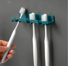 White Wall Mounted Toothbrush Holder Multi-function Organizer