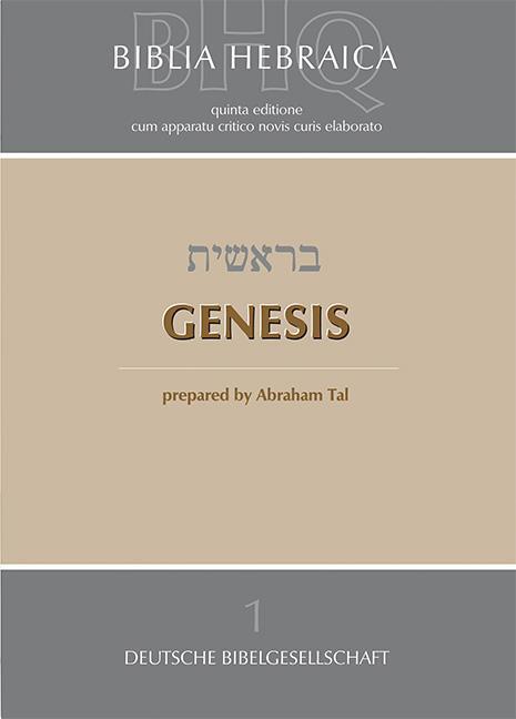 Thumbnail - Biblia Hebraica Quinta (bhq). Genesis