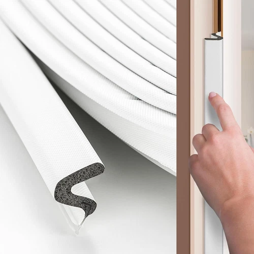 Weather Stripping Door Seal V Shaped Q Foam Kerf Weather Strip Soundproof 24FT W