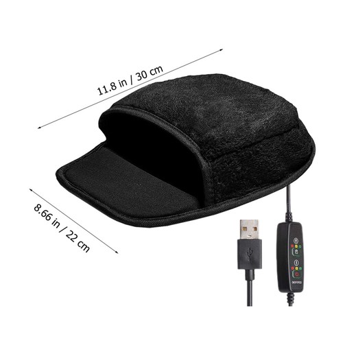 USB Heating Mouse Pad Office Rechargeable Hand Warmer Cute Heated - Afbeelding 2 van 12