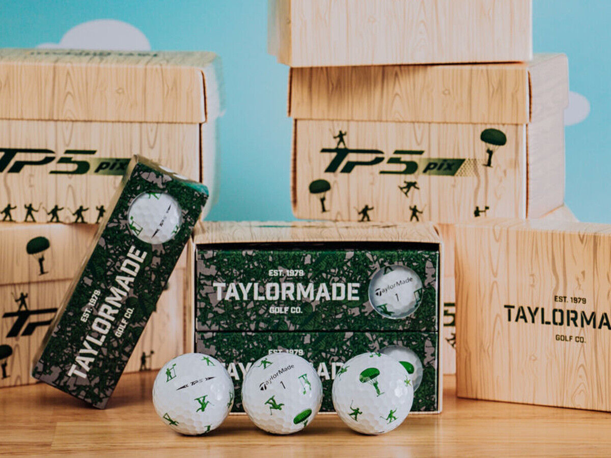 TaylorMade TP5 PIX 2023 Toy Golfer Limited Edition Golf Balls 