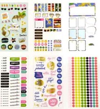 Let's Planner 375PC Calendar Agenda Stickers Motivational Get Organized - NEW