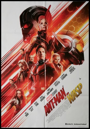 ANT-MAN AND THE  WASP Original Movie Poster 39x55" 2Sh Italian MARVEL COMICS