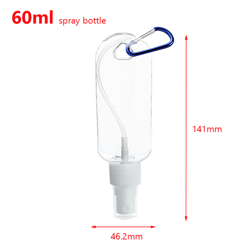 10Pcs Clear Travel Plastic Bottle Lotion Cream Empty Spray Bottle Hook Key Ring - Picture 17 of 17