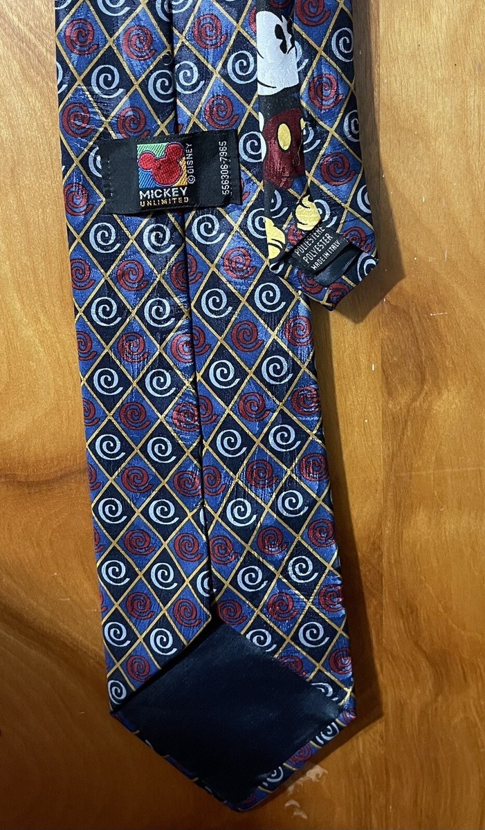 Mickey Mouse Men Neck Tie Mickey Unlimited Vintage Red | eBay