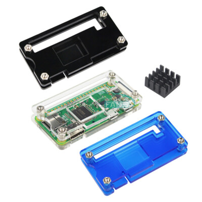 Acrylic Case Box Protector Shell & Heat SinK for Raspberry Pi Zero 1.3/2/W/WH