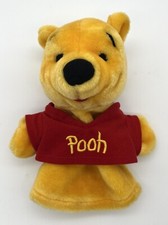 Vintage Disney Winnie The Pooh Bear Plush Puppet Toy Mattel