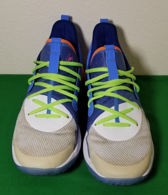 Under Armour Curry 7 Super Soaker Blue Basketball Shoes 3021258 404 Mens Size 9