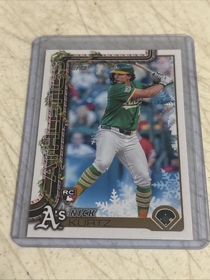 NICK KURTZ RC Rookie - 2025 Topps Holiday #H40 - Athletics