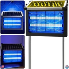 Bug Zapper Outdoor Solar Powered, Zwiran Mosquito Zapper Indoor with 4500V High