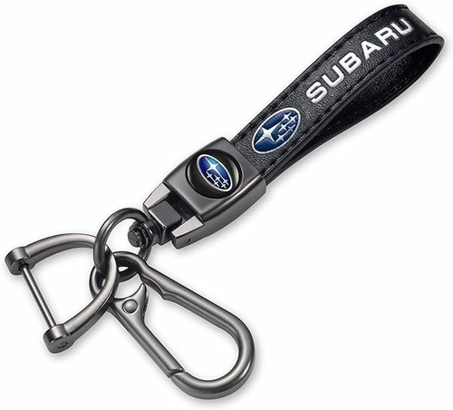 FREE SHIPPING Subaru Genuine Leather NEW Keychain WRX ASCENT BRZ OUTBACK IMPREZA - Foto 2 di 6