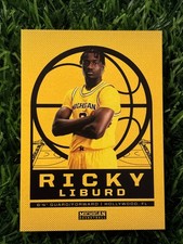 2025-2026 Valiant Ricky Liburd Michigan Basketball Maize Parallel Rookie Rc