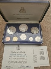 1974 BARBADOS FRANKLIN MINT PROOF COIN SET INCLUDING SILVER