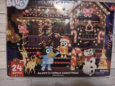 BLUEY S FAMILY CHRISTMAS ADVENT CALENDAR 24 Gifts. NIB Sealed Toy Figures Set