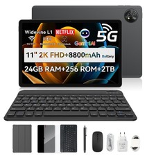 Blackview ZENO 10 5G Tablet 24GB RAM 256GB 11 inch 90Hz Android 15 with Keyboard