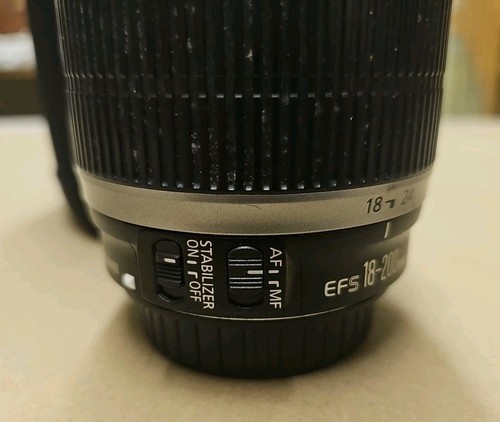 Canon EF-S 18-200mm f/3.5-5.6 IS AF obiettivo super zoom con tappi - TESTATO - custodia - Foto 2 di 10