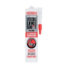 Image of EVO-STIK Sticks Like Sh*t Adhesive Clear - 290ml - All Weather Strong Grab Glue