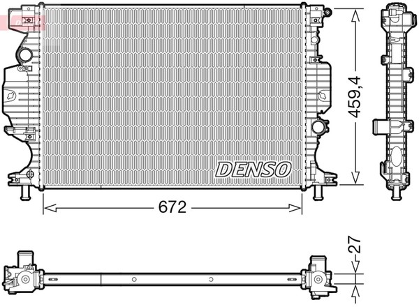 MotorküHler WasserküHler Denso DRM10120 FüR Ford Mondeo 5 CE Galaxy 3 CK Turnier-image