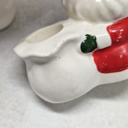 Vintage Japan 2er Set Weihnachtsmann Weihnachten Kegel Kerzenhalter im Beutel - Bild 10 von 22