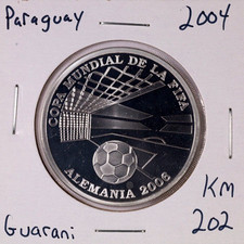 2004 Paraguay Guarani FIFA World Football Championship Germany 2006 Silver KM202