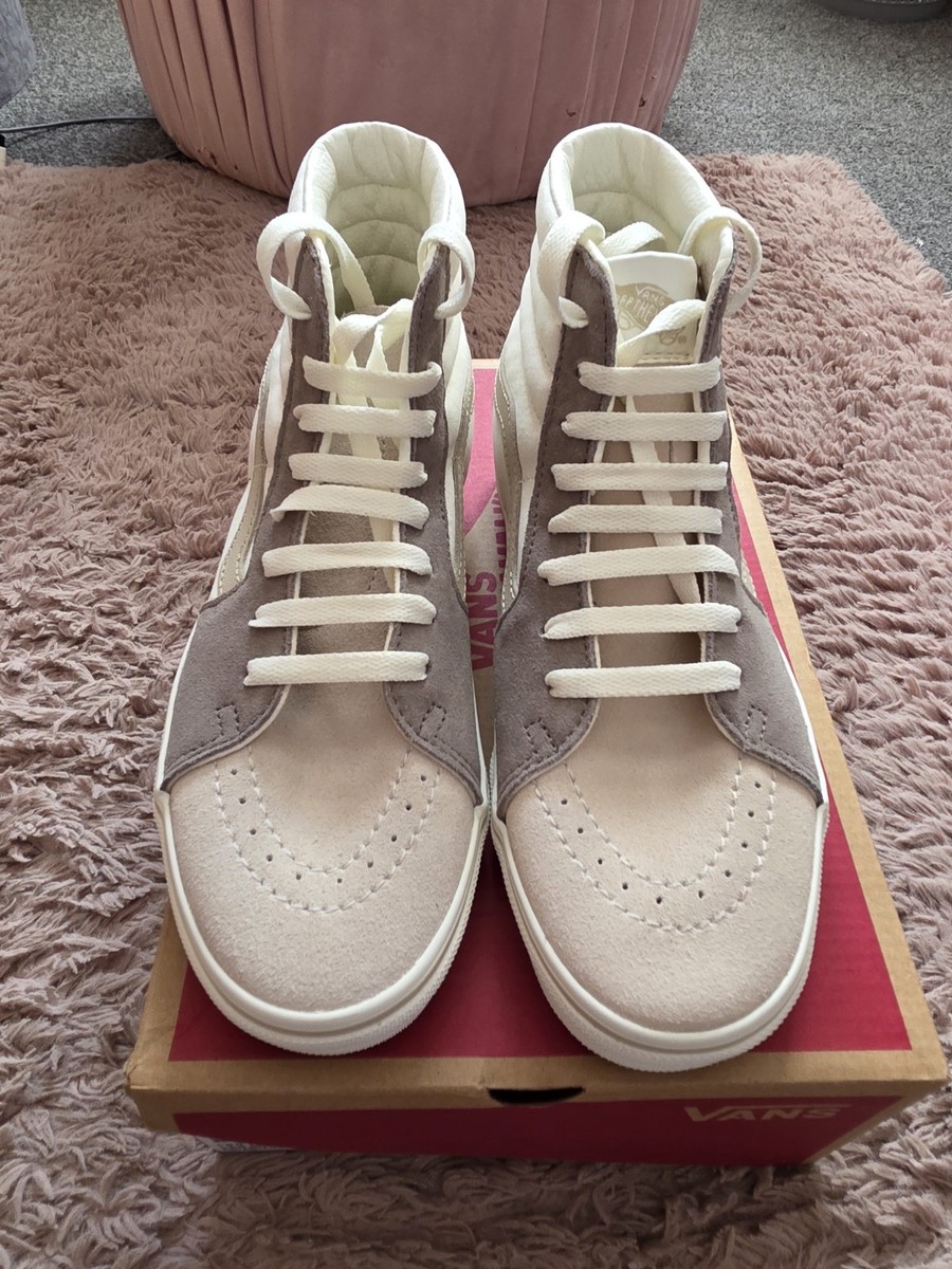Brand NEW in Box Vans SK8-hi Beige/cream suede UK Size UK