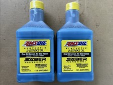2 Amsoil Saber Professional Synthetic 2-stroke Oil 1 Quart 2 Cycle Mix