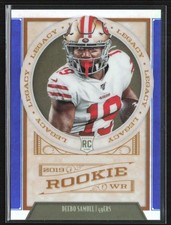 Deebo Samuel 2019 Panini Chronicles Legacy Update Blue RC /25 #208 San Francisco