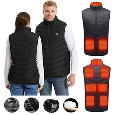 Heated Vest Warm Winter Warm Electric USB Jacket Men Women Heating Coat Thermal