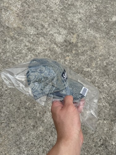 Supreme Jacquard Denim Bandana Camp Cap S/S 25 IN HAND SHIPS FAST✅ - Picture 2 of 5
