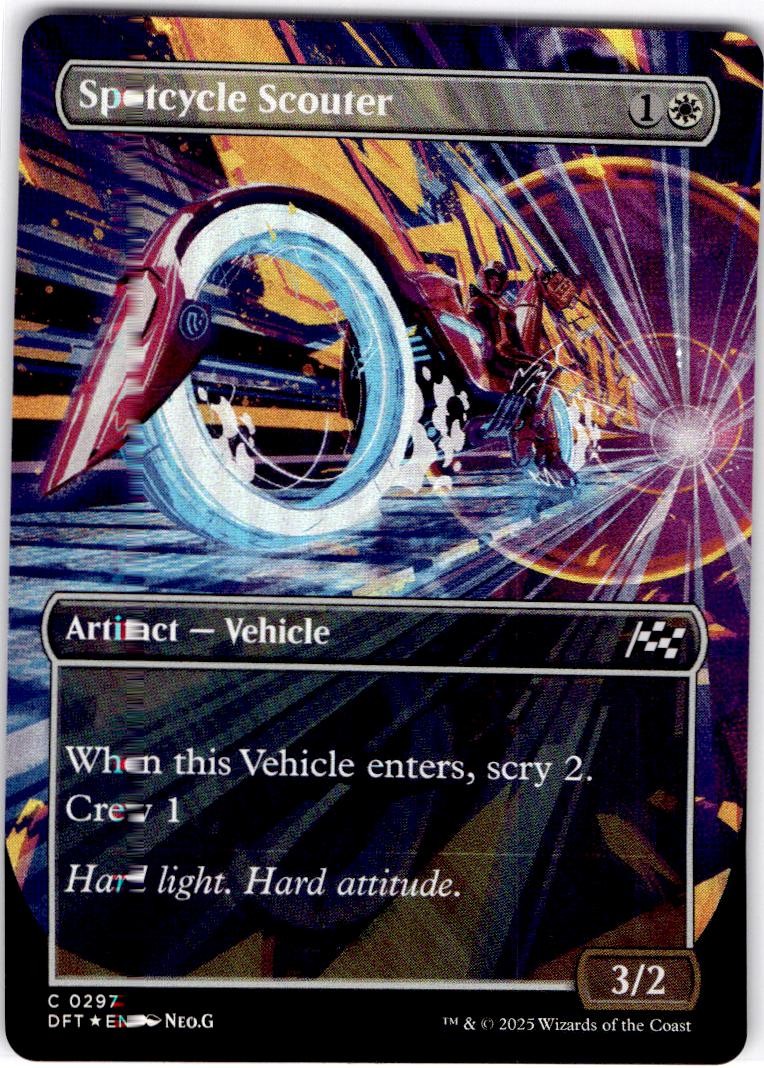 MTG Spotcycle Scouter (Borderless) Aetherdrift holo #297