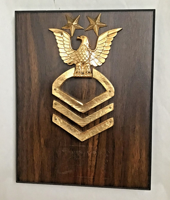 USN NEW 3D Plaque for a Master Chief Petty Officer