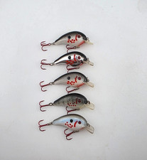 (5) Strike King Pro Model Series 1 Crankbait Fishing Lures Lot of 5 - Bleeding