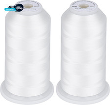 60WT Filament Polyester Bobbin Thread for Quilting 5000M White