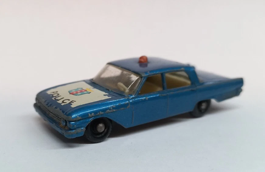 Matchbox - Ford Fairlane Police Car - 1963-1965 - loose - Regular Wheels - Bild 2 von 4