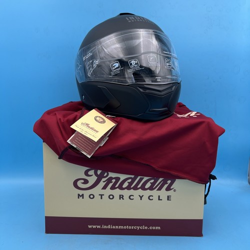 New - Indian Motorcycle Matte Black Modular Helmet, Size XL - Picture 2 of 9