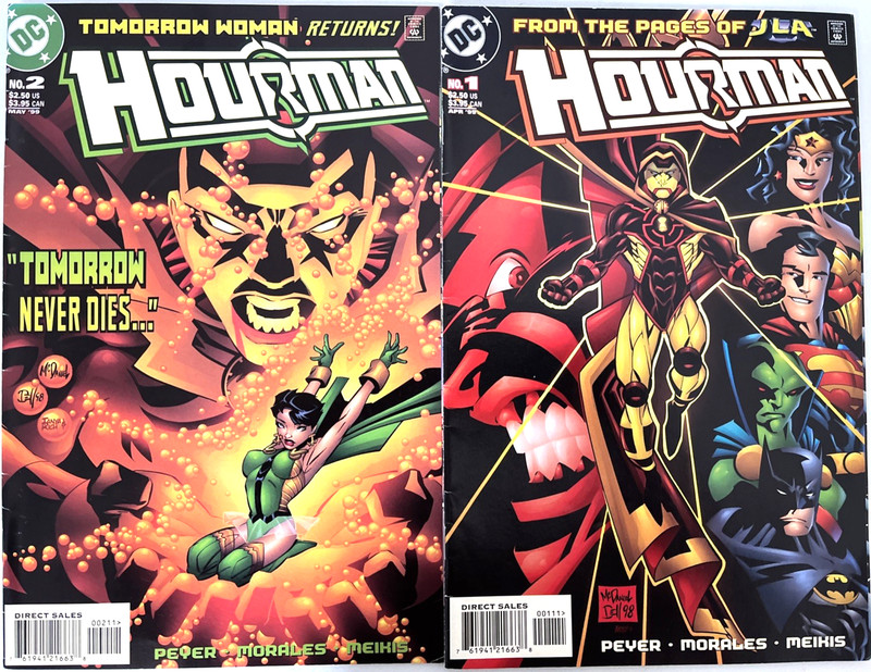 HOURMAN. NUMBER'S 1 & 2. (2 ISSUE 1999 LOT). DC COMICS.