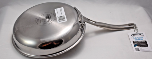 Viking 8 Inch 3-Ply Stainless Steel Fry Pan Brand New with Tags Cooking, Viking - Picture 6 of 8