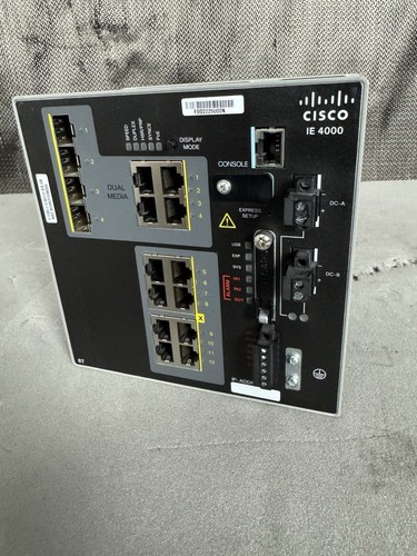 Vgc! Cisco 4000 Series Industrial Ethernet Switch IE-4000-8T4G-E V02 Ships Fast - Picture 5 of 10