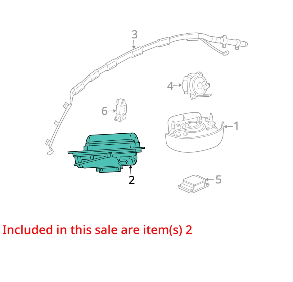 Airbag Air Bag Passenger Dash Fits 03-07 ION 30257318 - Image 4 of 4