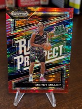 2024 Panini Prizm Draft Picks #4 Mercy Miller Rated Prospect Red Pulsar /299
